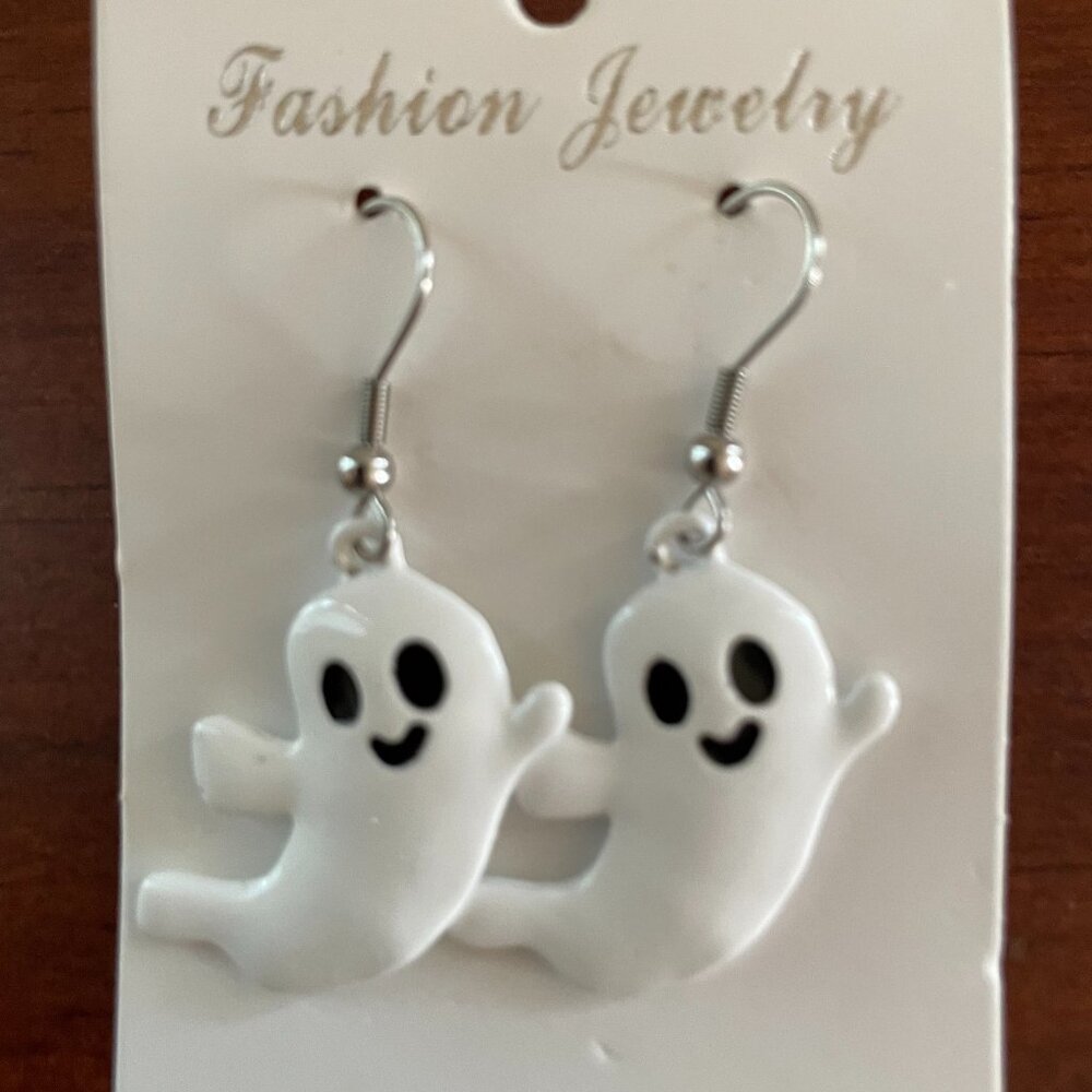Bundle 3 for $12.  Ghost Dangle Earrings.